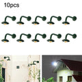 10pcs 1:87 Model Railway Lights With 10 Resistors (not Pre-soldered) For 9~18V Outdoor Wall Goose Neck LED Light Railroad