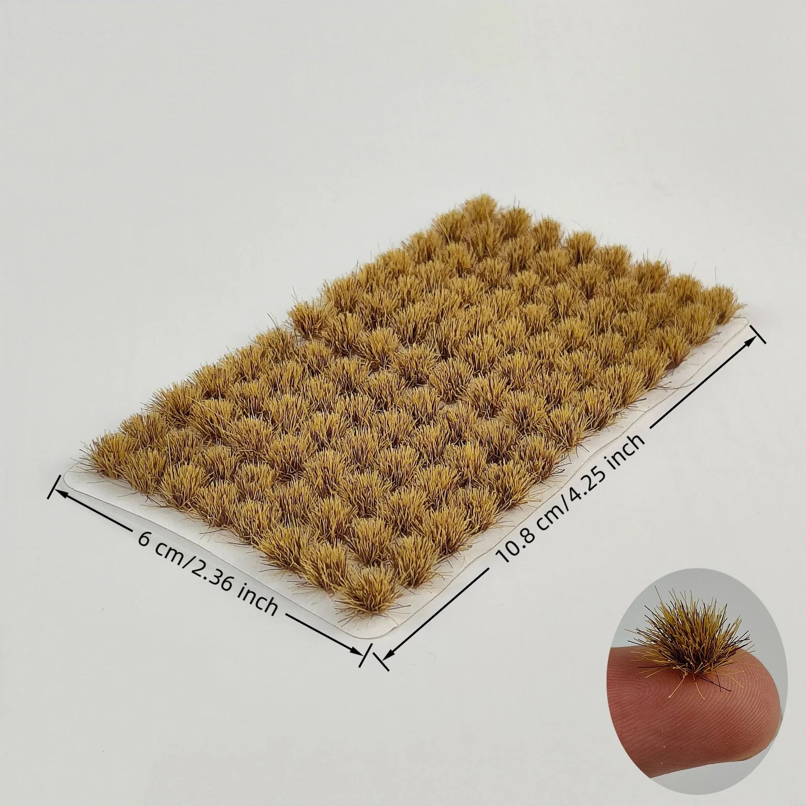 104pcs Static Grass Tufts Model Scenery Kit Miniature Shrubs Bushes for Train Landscape Diorama Terrain Scenic Grass Tuft