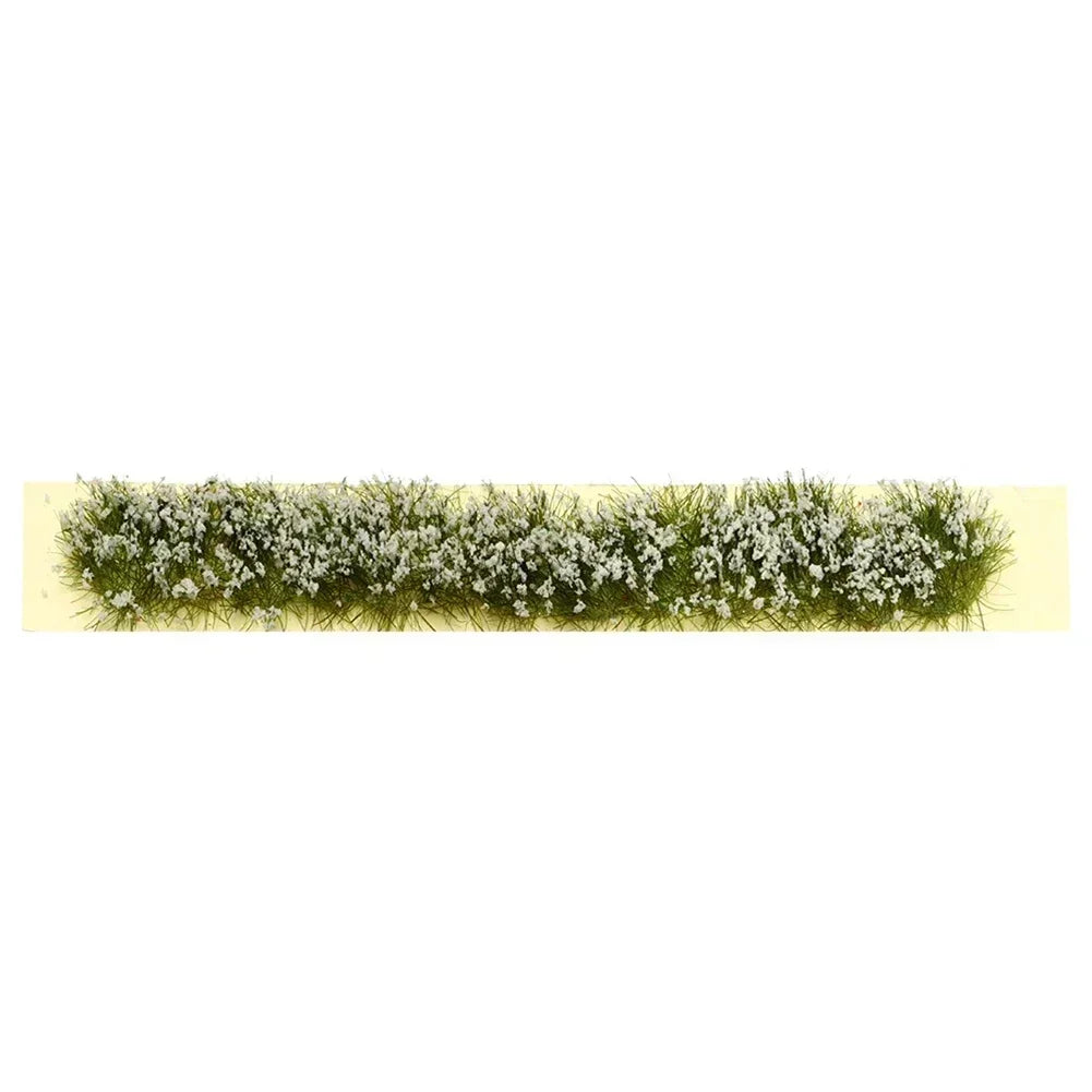 Miniature Flowers Grass Tufts Model For HO Train Railway Building Garden Scene Model Railway/Train Layout Scenery. Miniature detail.