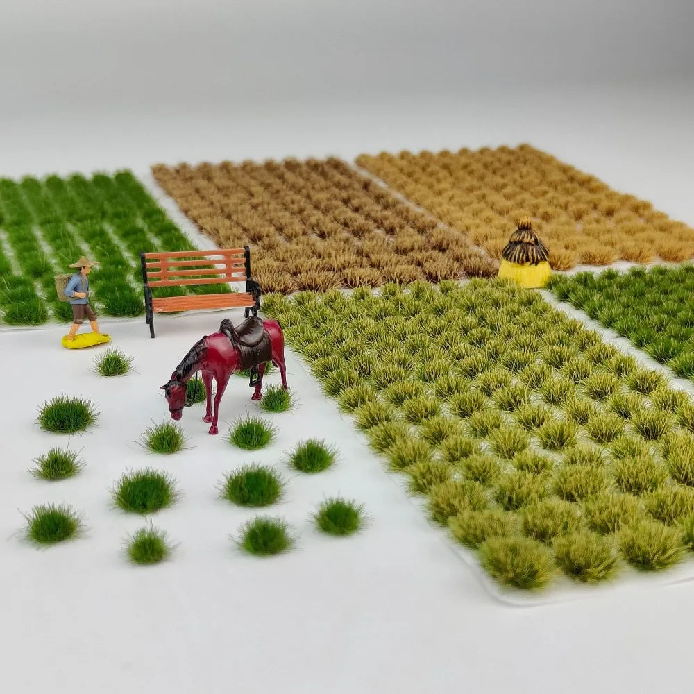 1 Pack Static Grass Tufts Model Railway Scenery Miniature Landscape