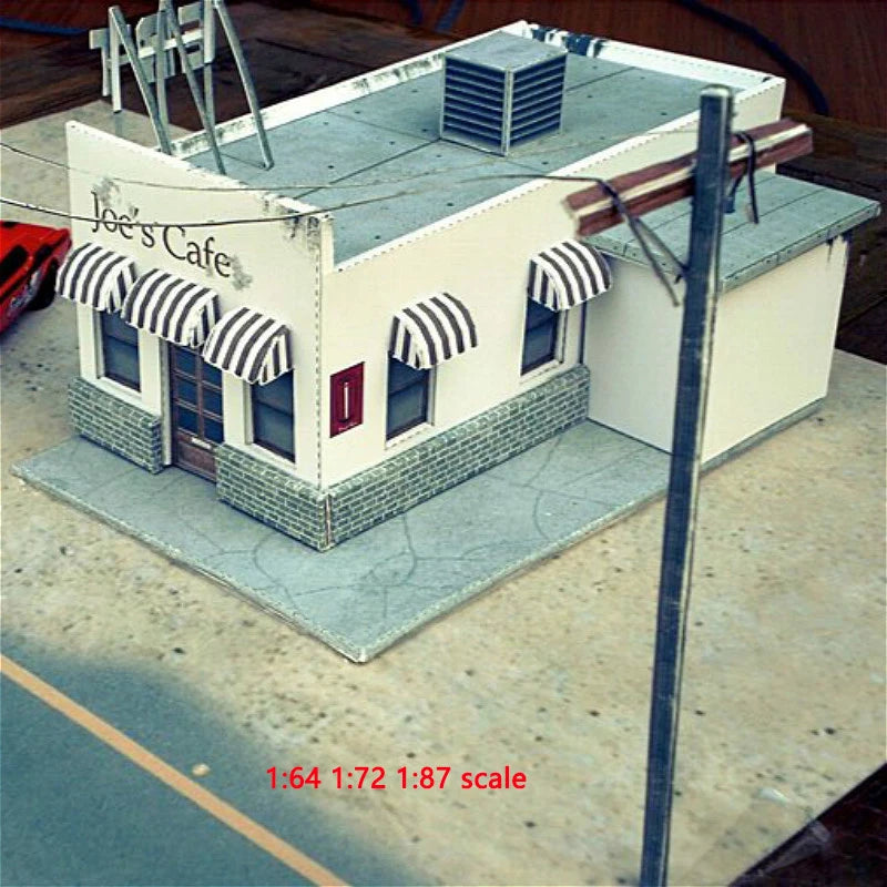 Scale 1:87/64/72/100 Miniature Building Assembly Model Paper Materials Handmade House Diorama Kits