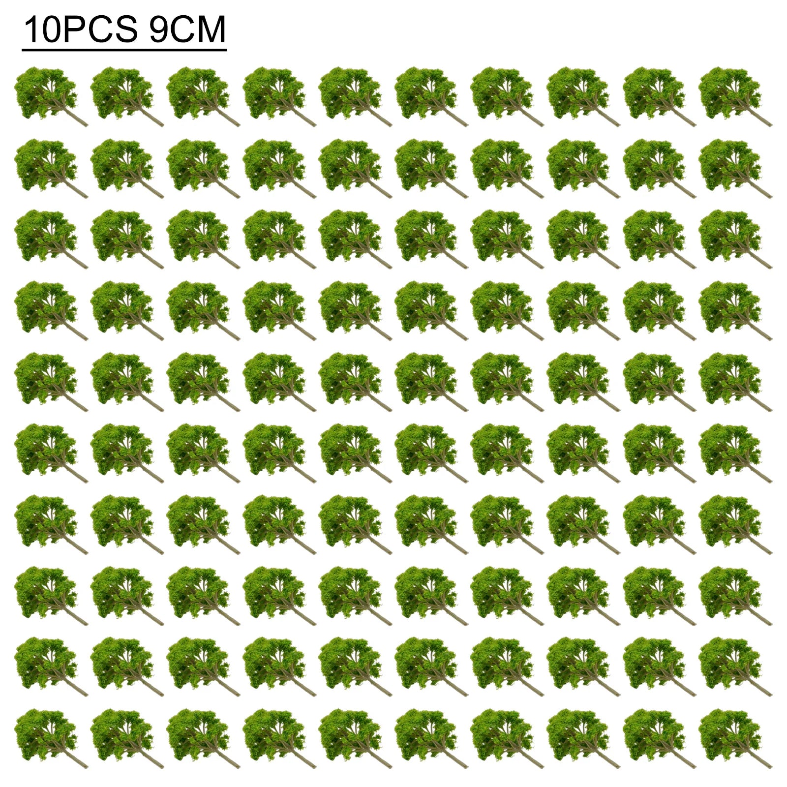 10Pcs 9cm HO OO Scale Model Trees Train Railroad Layout Diorama Scenery Model Railroads