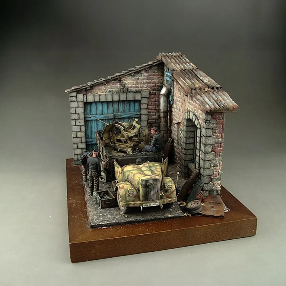 1:35 Scale Metal Roof For Model Building Scene Layout Sheet Corrugated Roof
