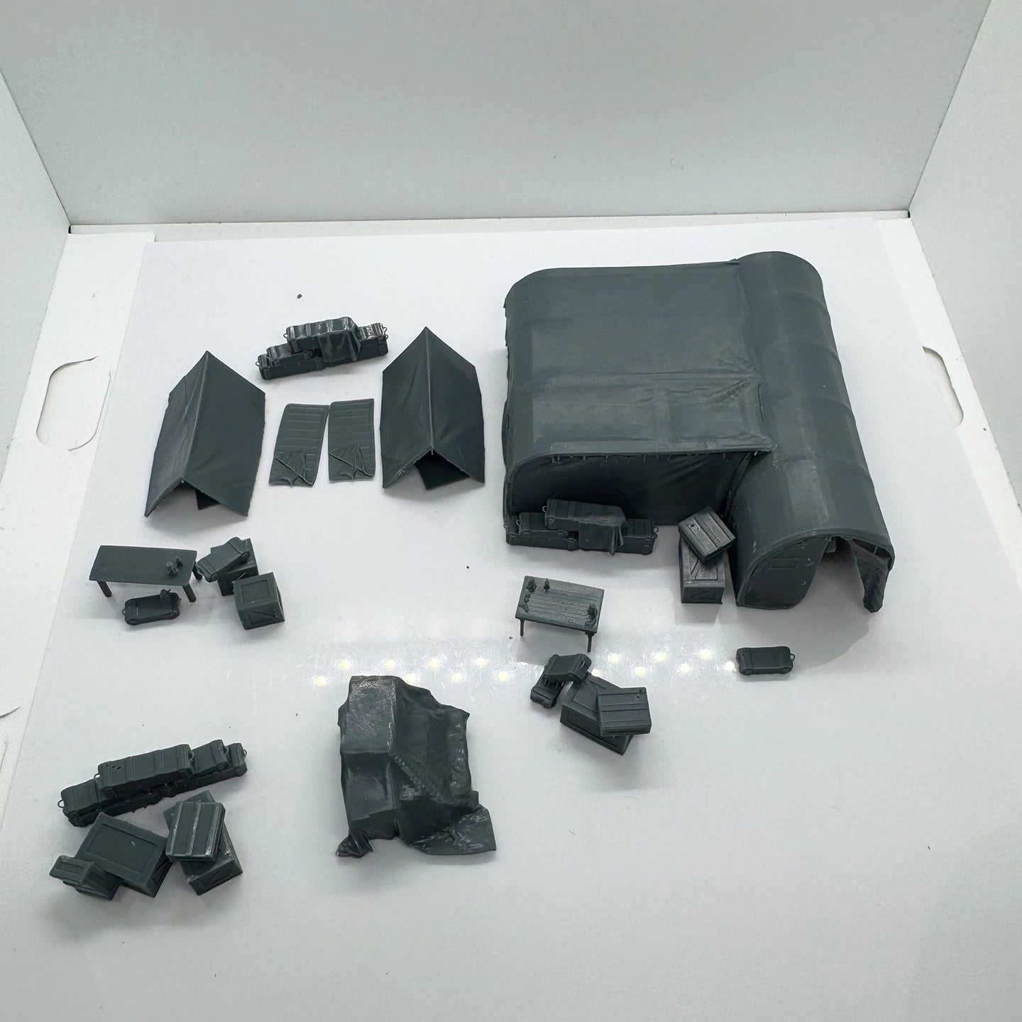 Military Base Ruins 1/220 1/48 1/64 1/72 1/87 1/144 1/160 Z Scale Miniature Scene