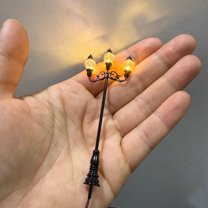 1/87 HO Scale Model trains  Street Light 3V Lamppost Lamps/Model Park Lamps/Train Layout Model Park Scenery