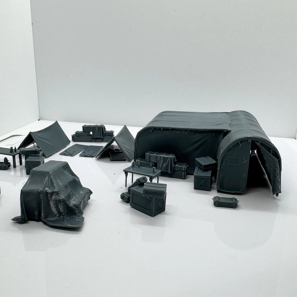 Military Base Ruins 1/220 1/48 1/64 1/72 1/87 1/144 1/160 Z Scale Miniature Scene