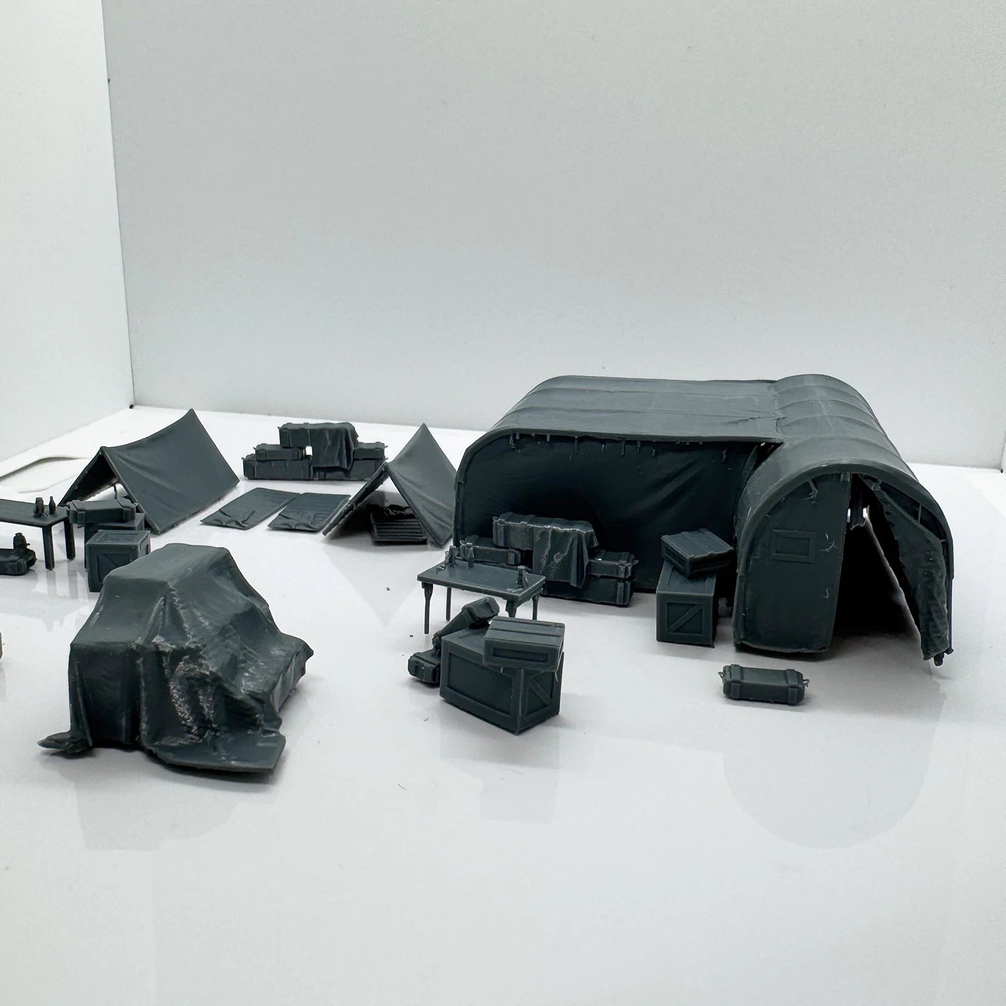 Military Base Ruins 1/220 1/48 1/64 1/72 1/87 1/144 1/160 Z Scale Miniature Scene
