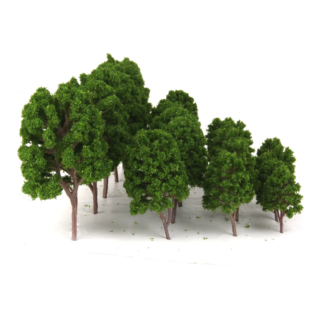 20 Train Layout Model Trees 1:75 HO Model Railway/Train Layout Scenery. Miniature detail.