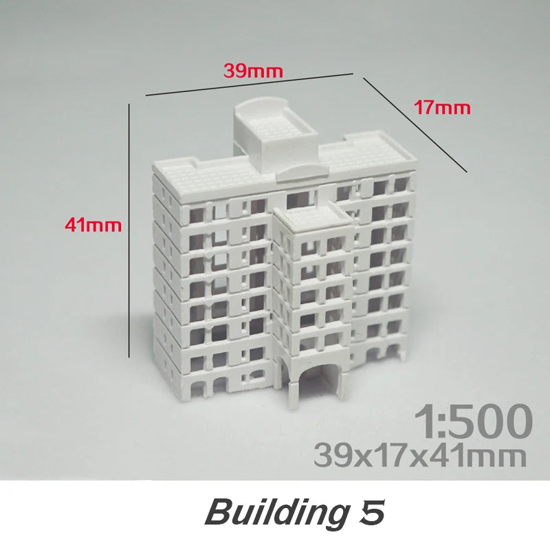 Scale 1:500 Miniature House Architecture For City Model Railway Layout