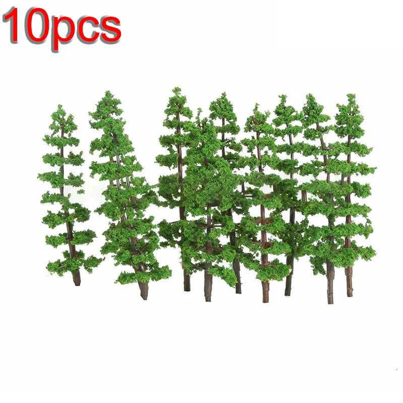 10 Pack Pine Trees Model High Simulation Effect And Durable