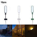 10pc Lamps Model Railway Lights Lattice Mast Light Track N Kit Platform Light LED 28mm Series Resistors For Connection To 12-16V