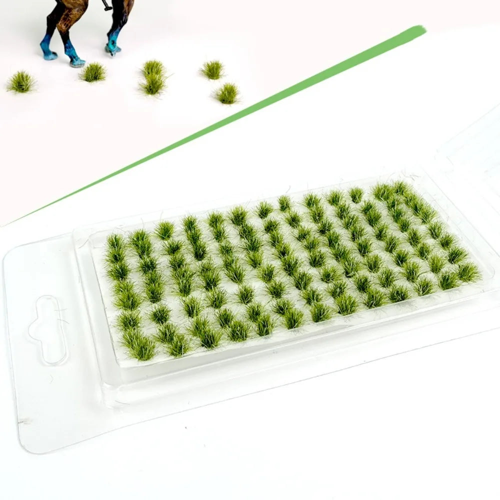 Static Scenery Grass Tuft Model Miniature Shrubs Terrain Model Kit Miniature Grass Cluster Simulation 5mm/8mm Static Grass Tuft