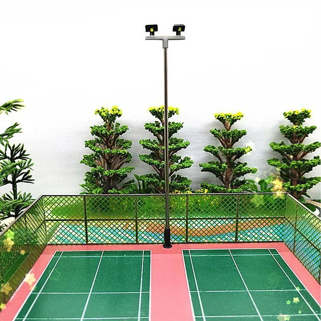 Twin Lights Model Yard Flood Light LED Lights Layout OO 00 Guage Railway Scenery 5 Pack High Quality Practical Accessories